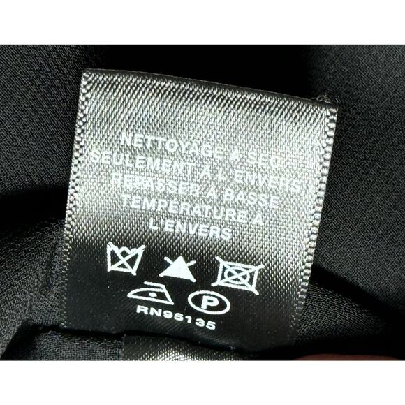 Lafayette 148 New York Black sleeveless velvet size P tie front dress. - Picture 10 of 10